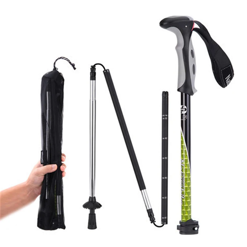 Hiking Tracking Sticks for Nordic walking Scandinavian Folding Carbon