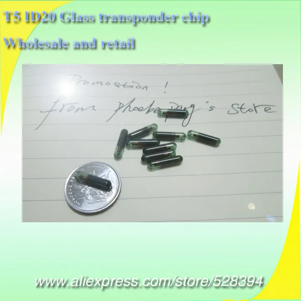 

Wholesale Price Top Quality Original Blank Virgin T5 Transponder Glass Chip ID20 (ID:20) for Car Key Locksmith Tool