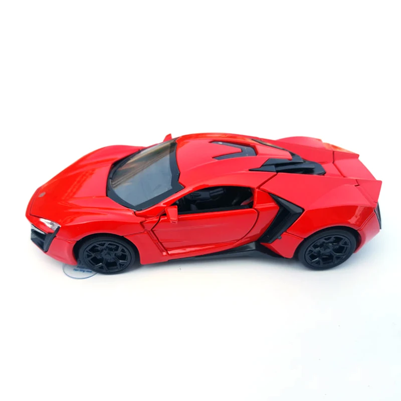 Коллекционная модель автомобиля игрушки 1/32 масштаб сплав Lykan Hypersport Форсаж электронные литые под давлением Машинки Игрушки для мальчиков Дети