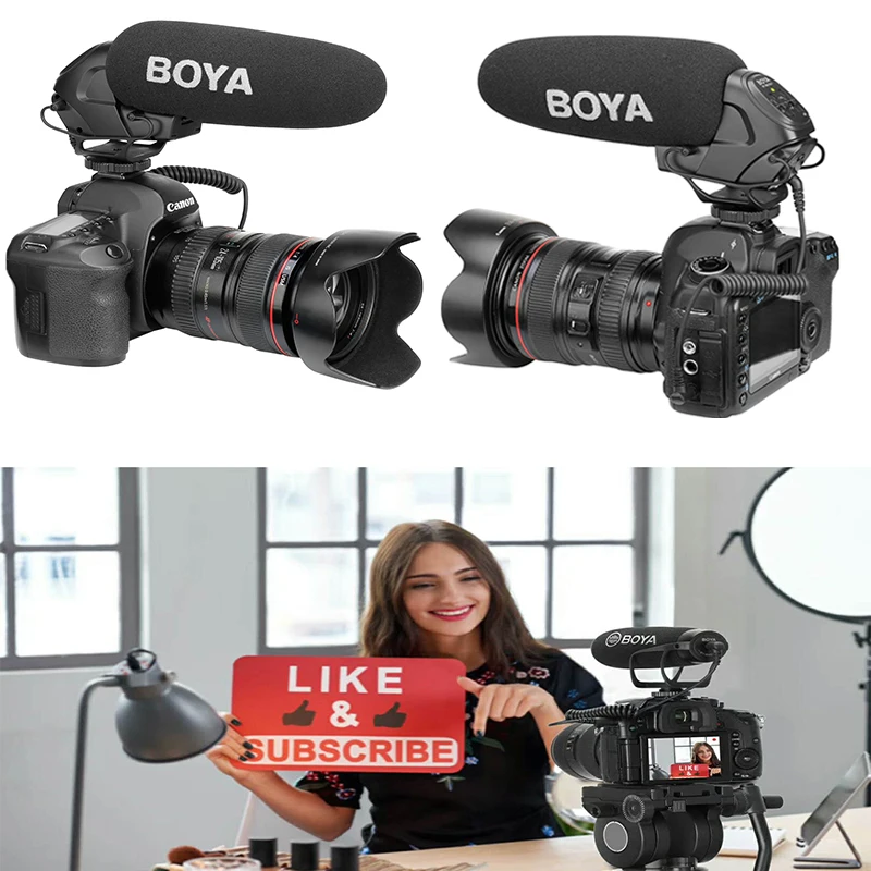 BOYA BY BM3031 Встроенный микрофон Hi Fi для цифровых зеркальных камер видеокамер