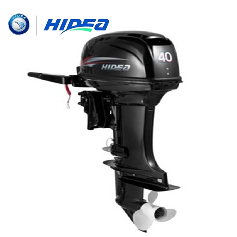 

HIDEA Hot Selling Water Cooled 2-stroke 40 HP Marine Engine Outboard Motor For Boats long shaft