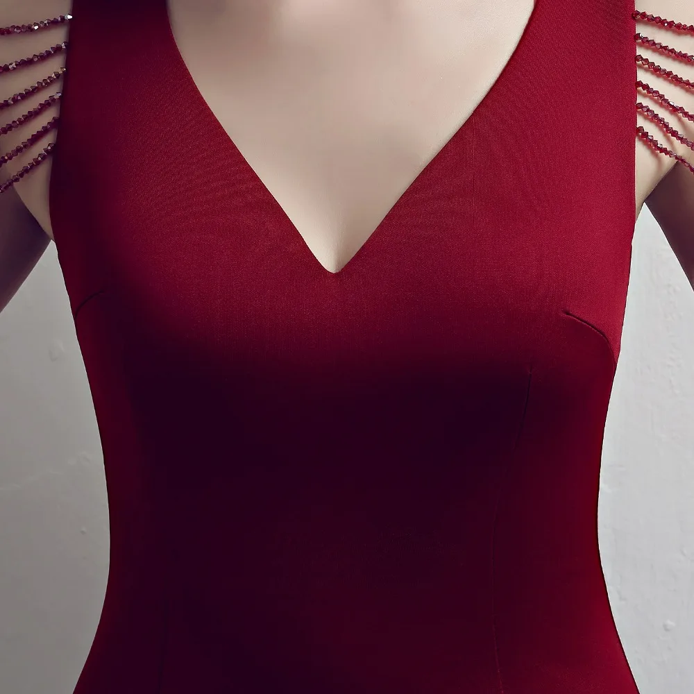 Plus Size Robe Rushed Sexy Slim Party Gown Summer Dress 2018  Sexy Fish Tail Dress Nobler's Annual Meeting Long Dress (8)