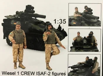 

Assembly Unpainted Scale 1/35 Wiesel 1 crew ISAF - 2 figures soldier figure Historical Resin Model Miniature Kit