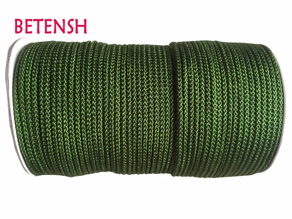150m/Roll Olive Green Braid Nylon Cord+3mm DIY Jewelry Accessories