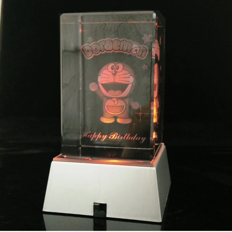 Ifolaina Crystal Gift Custom Personalized Picture Logo Letters Crystal Cube With Changeable Multicolor Square Led Light Stand Crystal Ice Cube Crystal Shrimpcube Sheet Aliexpress