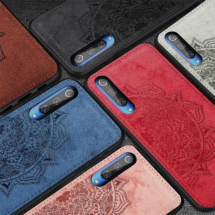 

Leather Pattern Phone Case For Xiaomi Mi 9 8 lite Redmi Note 6 6A 7 Pro Go F1 Mi9 Couqe Mandala Flower Skin PU Back Cover Fundas