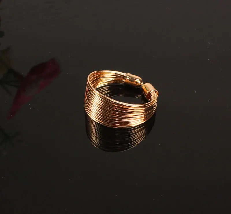 Индийский ювелирный набор модный металлический провод Torques колье ожерелья серьги браслеты кольцо наборы для женщин платье подарок свадебные аксессуары