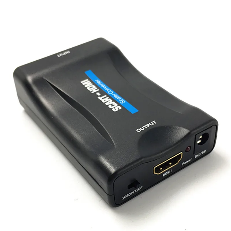 for HD TV DVD 1080P SCART To HDMI Video Audio Upscale Converter Adapter