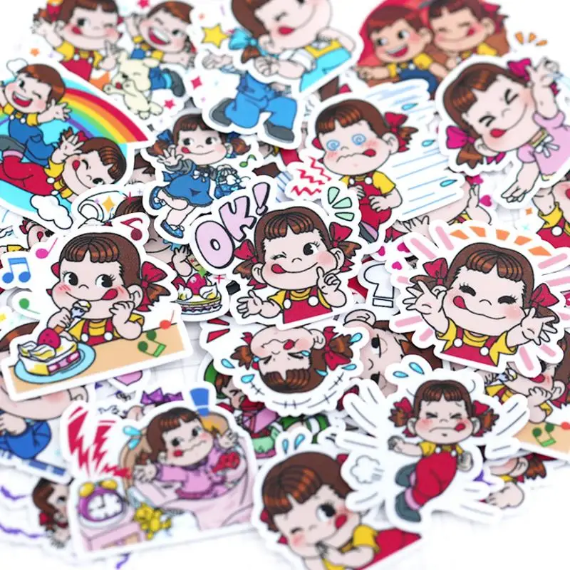 

39pcs/pack cute Cartoon beautiful girl Stickers Scrapbooking Stick Label Diary Album Stickers Classic Toy for kids gift