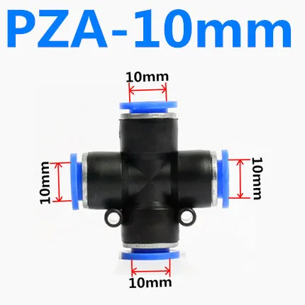 Пневматические аксессуары, БЫСТРОРАЗЪЕМНАЯ муфта для шланга, воздушный конector Push Fast Impulse Tire, автомобильный фитинг OD 4 мм 6 мм 8 мм 10 12 - Цвет: PZA-10