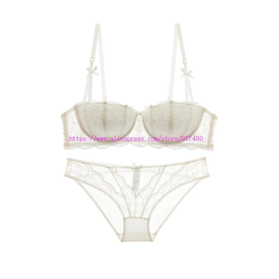 cheap underwear sets New Fashion lace cup red underwear luxury comfortable sexy padded bra panties set plus size cup ABCD plus size women bra french knickers set