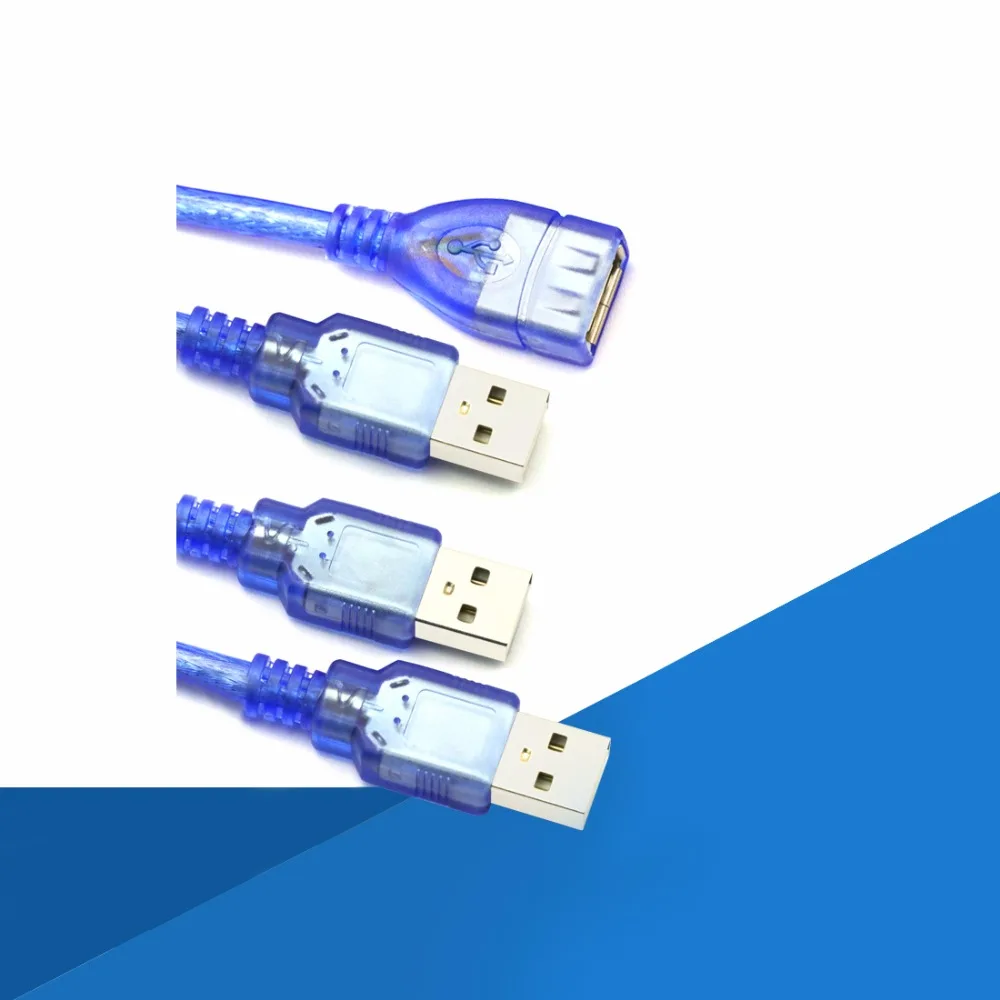 Новый 1 шт. антенны и коммуникационного оборудования USB 2,0 зарядный шнуры электрические устройства USB Кабели USB шнура Мужской до женский 0,5/1