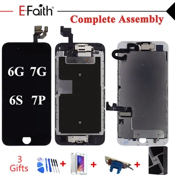 

10pcs/ EFaith Complete LCD Or Full Set LCD For iPhone 6 6S Or For iPhone 7 7 Plus Screen Display Digitizer Assembly Replacement