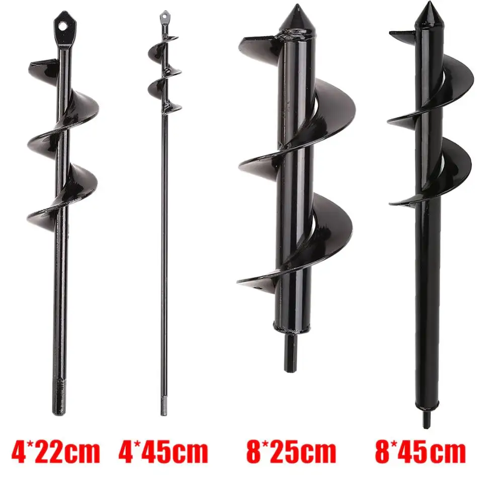 Garden Auger Spiral Drill Bit Flower Planter Digging multiple sizes and