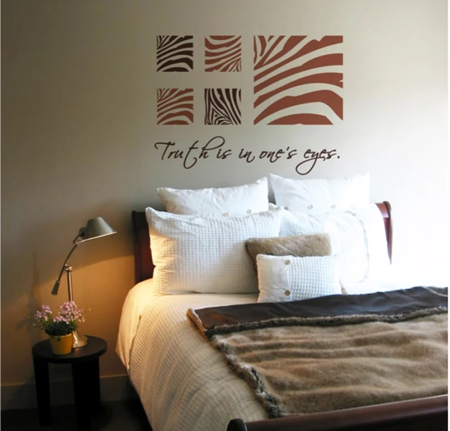 Zebra Print Wall Stickers Part - 19: AWOO Hot Sale,Free Shipping,zebra Print Wall Decal , Wall Sticker Home Decoration