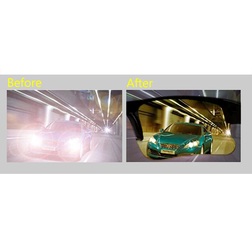 LEEPEE Night Vision Drivers Goggles Driving Glasses Protective Gears Sunglasses Anti Glare Night-Vision Glasses LEEPEE Night Vision Drivers Goggles Driving Glasses Protective Gears Sunglasses Anti Glare Night-Vision Glasses