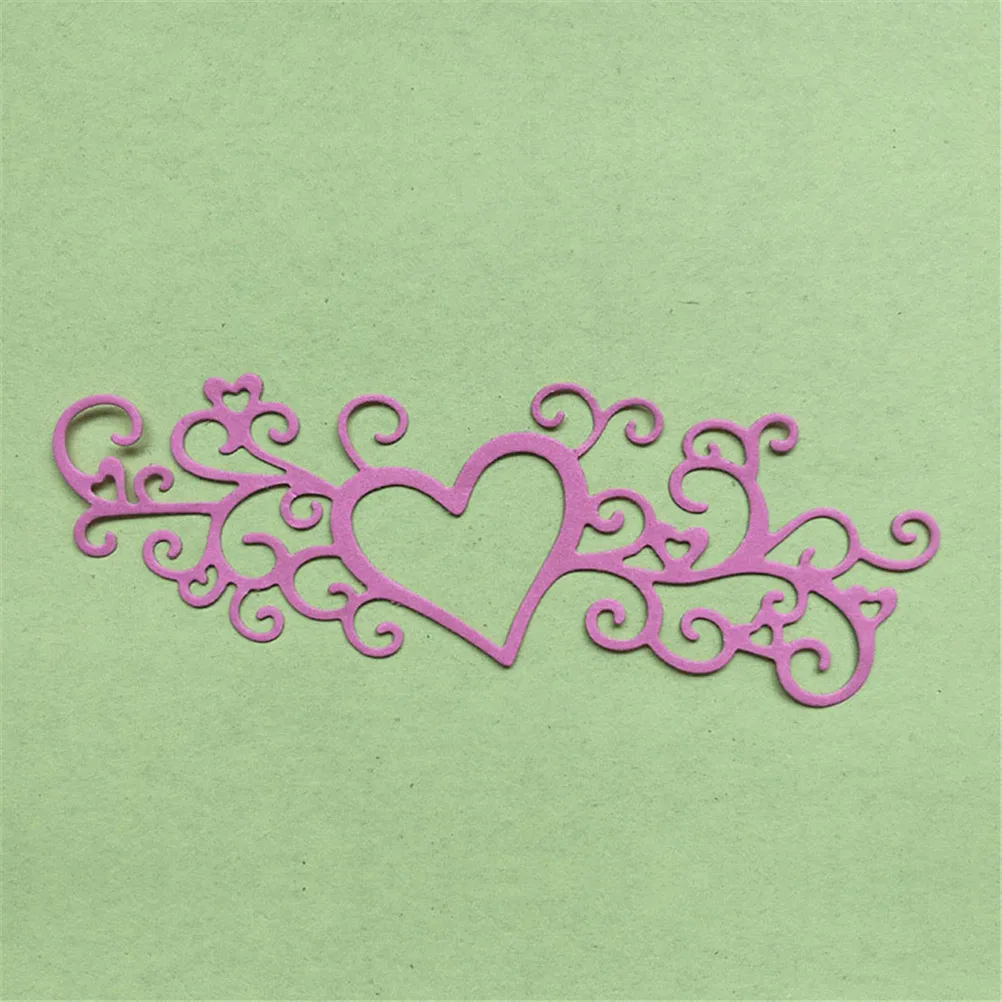 

Stencil for Scrapbook Paper Card DIYEmbossing Lace Heart Border Metal Cutting Dies
