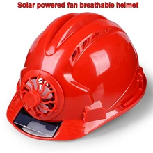 FX058 солнечный вентилятор шлем Солнечная Энергия Мощность вентилятор cut back Heat Cool шлем ABS пластик анти-шок Наводнение предупреждение шлем