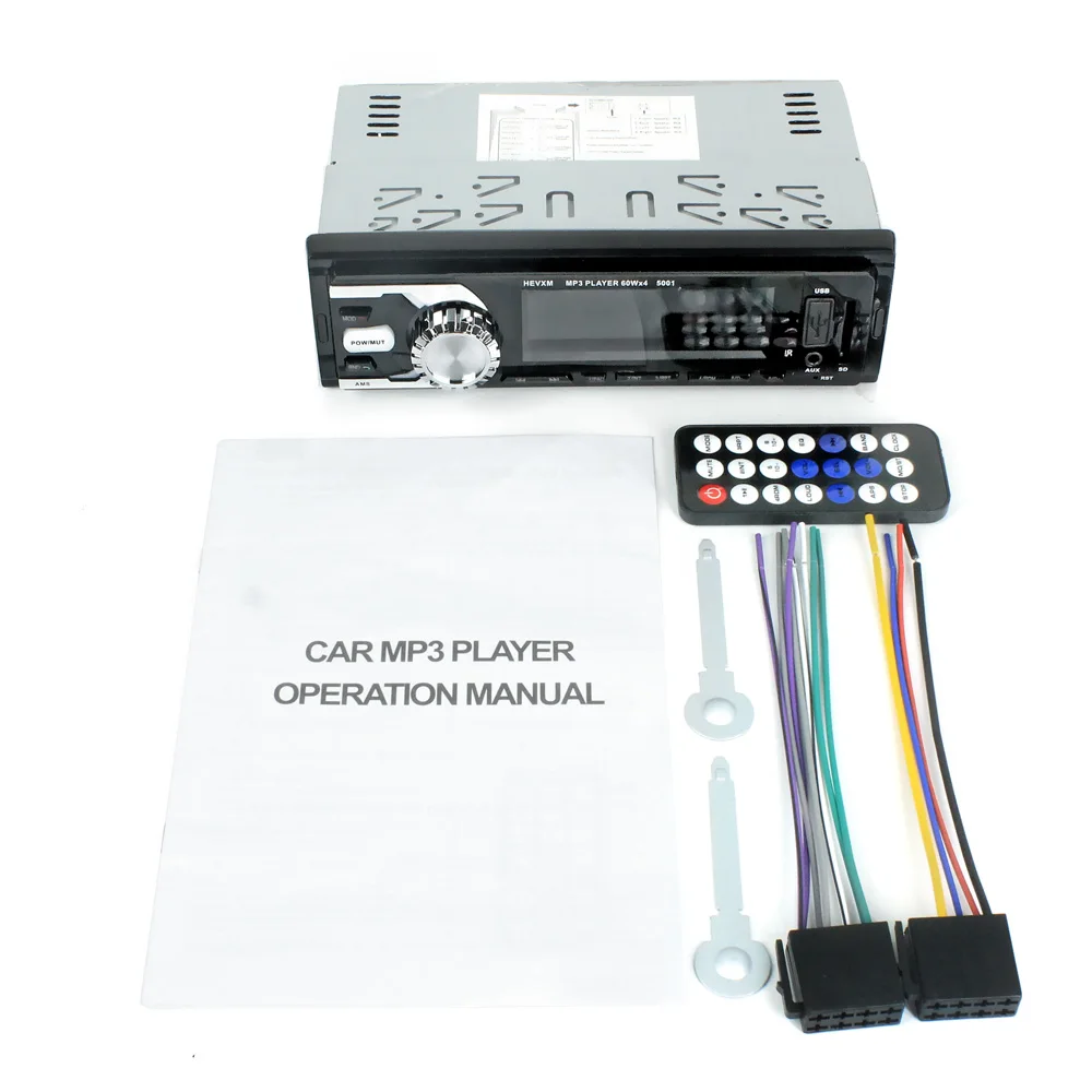 HEVXM 5001 1din 12V бортовой Многофункциональный плеер BT mp3 автомобильный fm радио