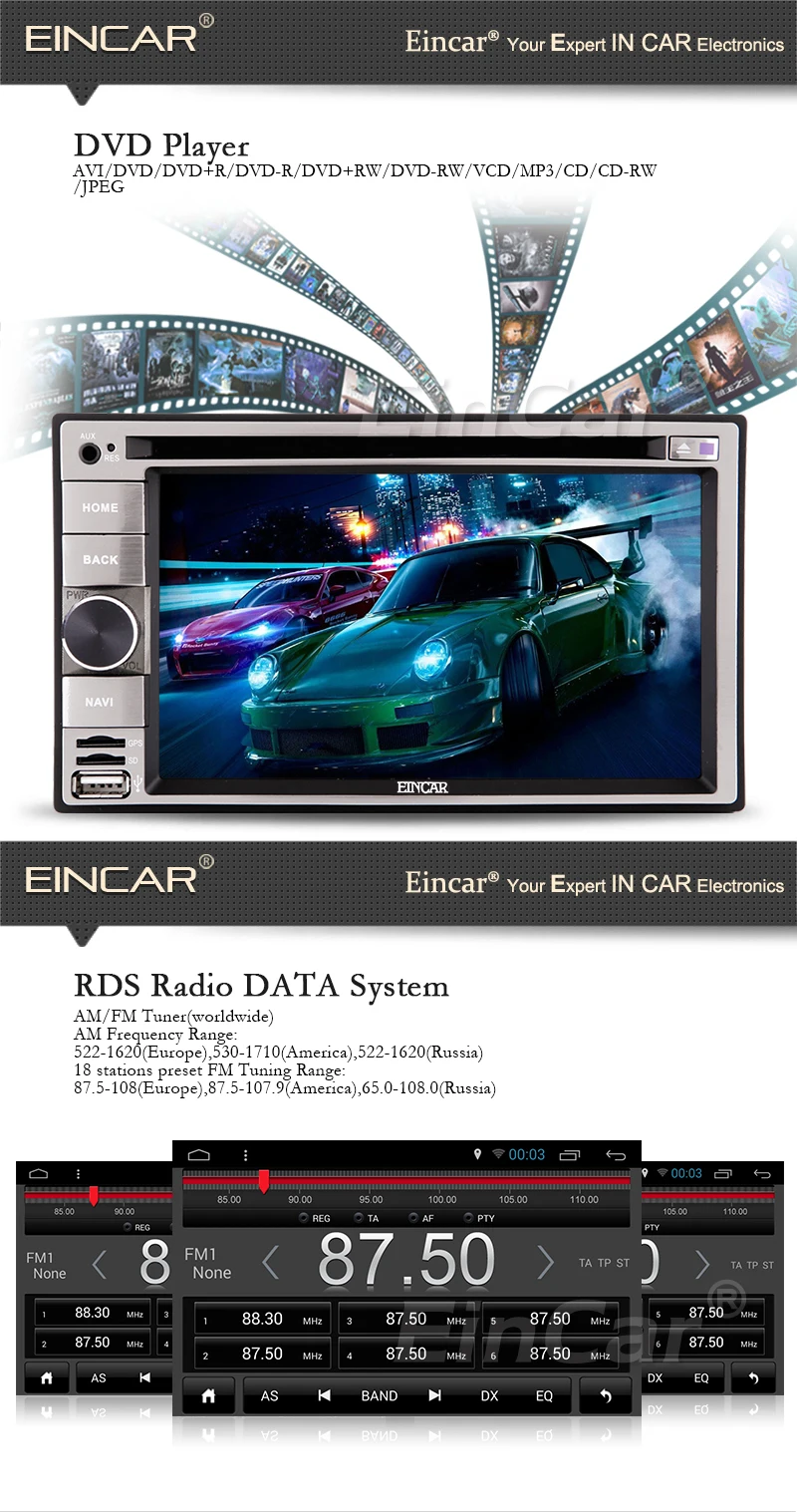 Top Android 5.1 Quad Core Car Auto Radio Stereo 2Din In Dash Head Unit GPS Navigation Radio Phone Link Bluetooth SWC USB SD WIFI AUX 6