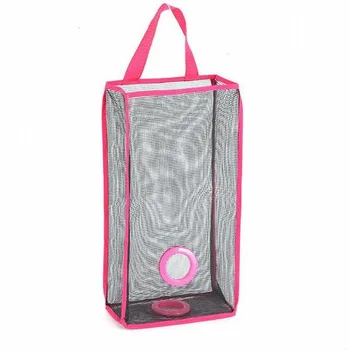 

1Pc Hanging Breathable Mesh Kitchen Garbage Bag Storage Hanging Bag Green Plastic Shopping Bag Storage Bags
