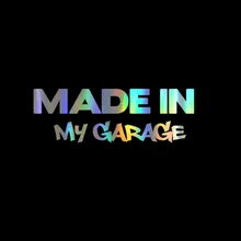 *#Best Price Car Sticker Vinyl 17.8*5.9cm MADE IN MY GARAGE Fashion Reflective Sticker On Car Funny 3D Stickers Decals Car Styling *#Best Price Car Sticker Vinyl 17.8*5.9cm MADE IN MY GARAGE Fashion Reflective Sticker On Car Funny 3D Stickers Decals Car Styling
