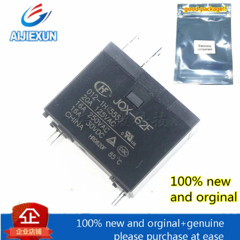 

10Pcs 100% new and orginal JQX-62F-012-1H HF62F-012-1H 16A250VAC in stock