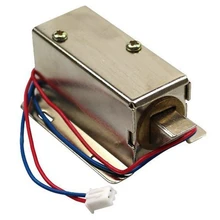 Электрический замок двери Соленоидный клапан серебро