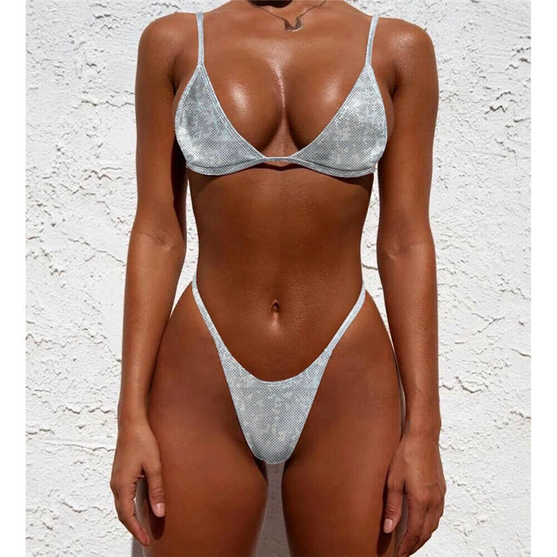

Sexy Women Summer Push-up Soft Bra Bandage Bikini Sets High Waist Female Summer Swimsuit Triangle Swimwear Bathing