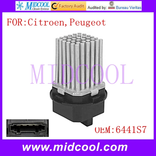 Resistance commande de chauffage ventilation C3 C4 C5 C6 DS3 307 =6441S7 6441.S7