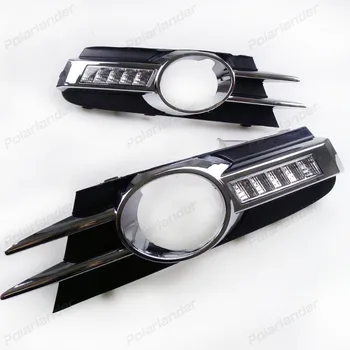 

Hot sales AUTO PART 12V DRL Light Fog Lamp Cover Kits LED Daytime Running Lights for V/olkswagen R s/cirocco 2009-2013