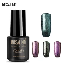 ROSALIND гель 1S 7 мл Хамелеон Гель лак для ногтей салонный B01-12 УФ и светодиодный Блеск для ногтей Блеск для губ Хамелеон Перманентный гель лак