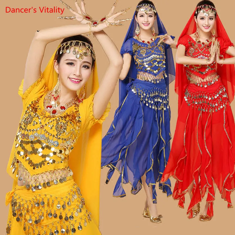 

Lady Belly Dance Pants Woman Bellydance Set 6 Colors Dress Dress indian Bollywood Dancers Adult Dance Costumes Adults