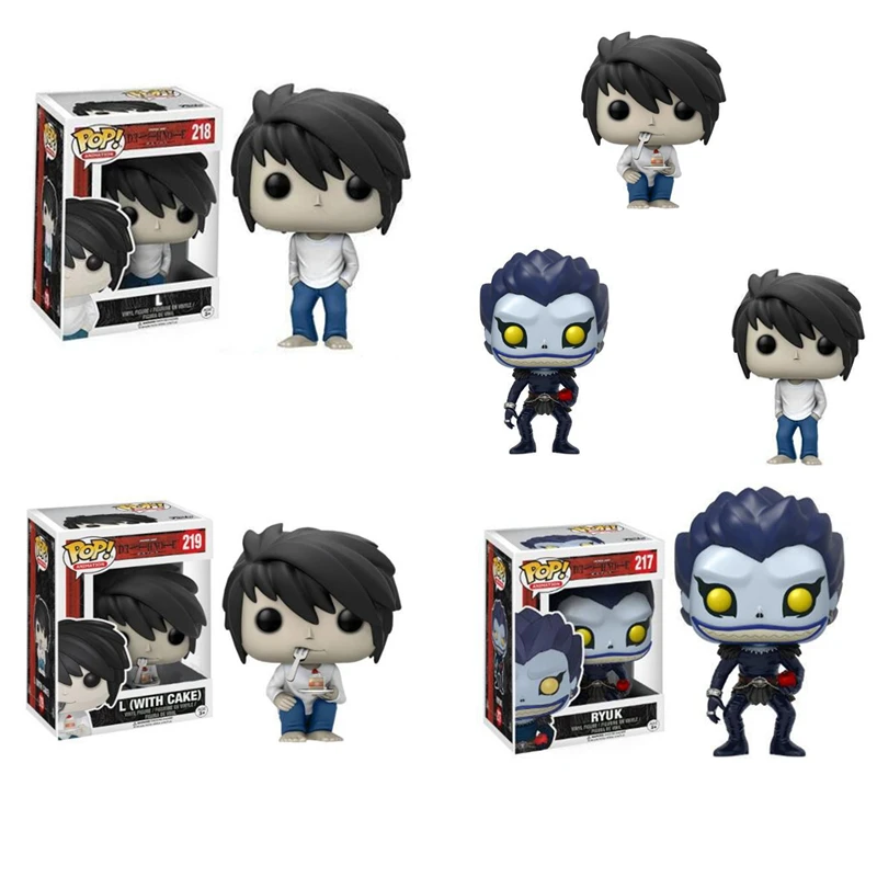 

Funko POP Official Death Note RYUK Lawliet and (with cake) Action Figure Dolls Movie Collection Figures Model Toys For Gifts