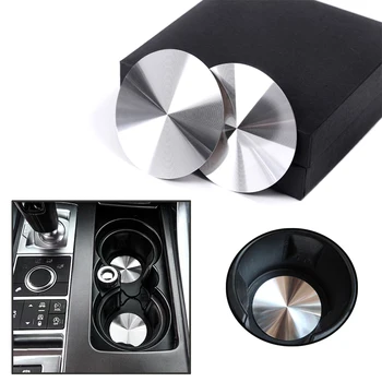 

JEAZEA 2pcs Water Cup Holder Cover Mat Trim Decoration For Land Rover Range Rover Sport Range Rover Vogue Discovery 4 5 Sport