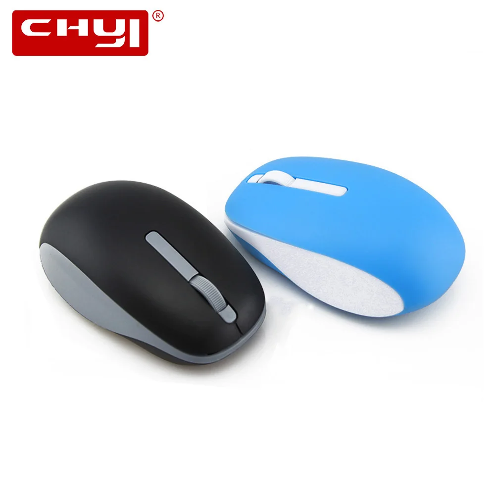 CHYI Cheap Mini Wireless Mouse Black Blue 2.4Ghz Computer Mause