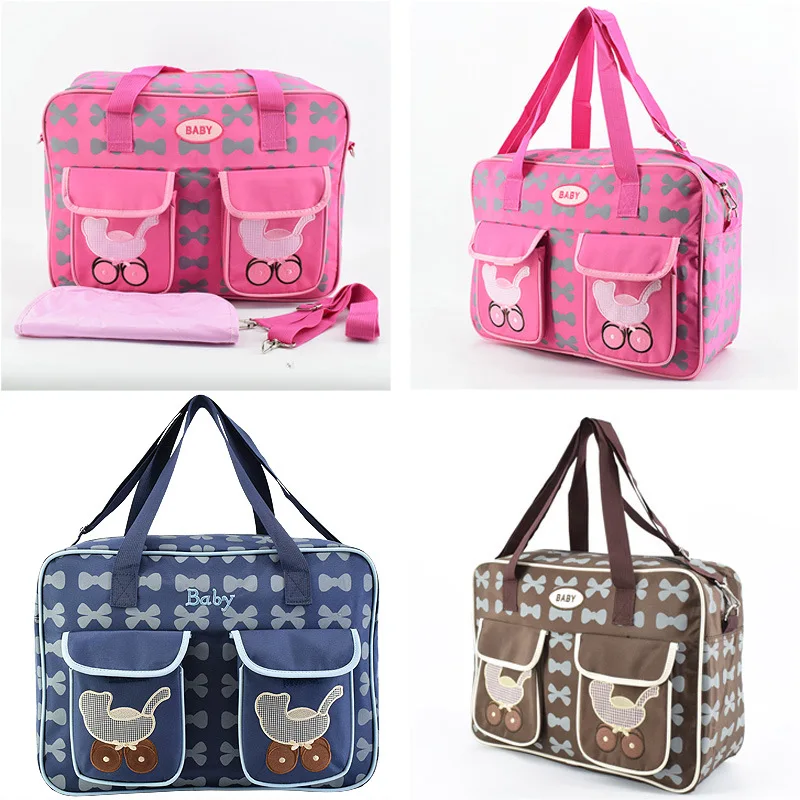 

Modish Diaper Bag Large Capacity Moms Shoulder Bags Baby Changing Nappy Care Handbags Cartoon Print Maternity Bag To The Hospita