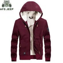 Afs джип бренд осенне-зимняя одежда из шерсти вкладыш куртка мужчины Повседневное теплые толстовки куртка Для мужчин ребра рукавом плюс Размеры M-3XL jaqueta masculina