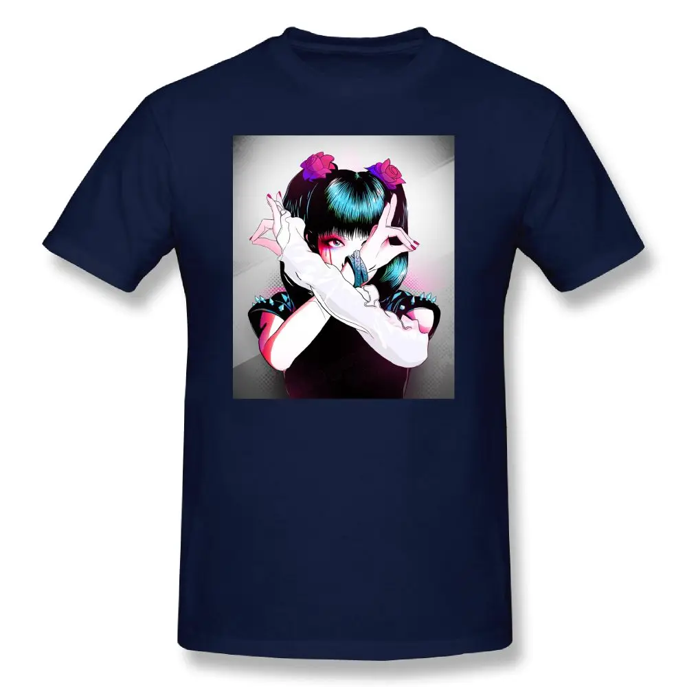 Moa Metal Babymetal футболка с принтом, базовые футболки, 100 хлопковые футболки,, Мужская Летняя Повседневная футболка с коротким рукавом - Цвет: navy blue