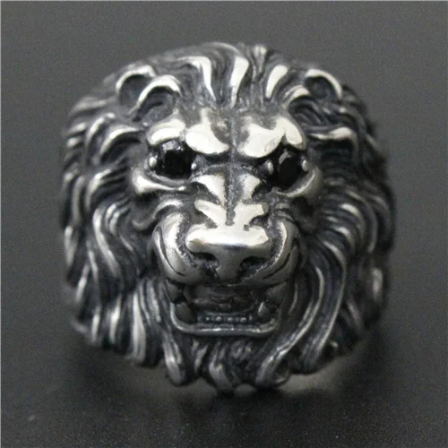 Newest Design Crystal Eyes Big Angry Lion King Ring 316L Stainless Steel Men Boy Fashion | Украшения и аксессуары