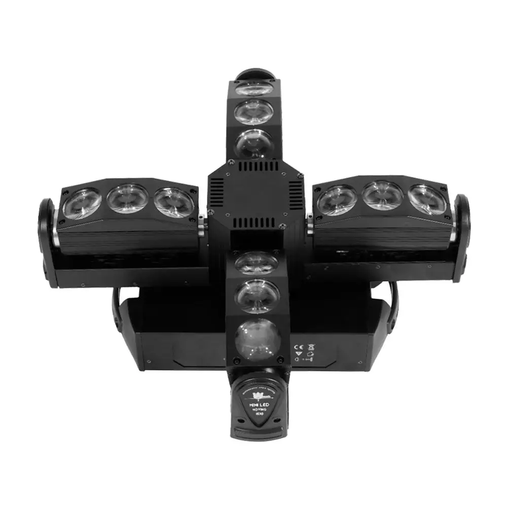300 w DMX крест Поворотная голова светового оборудования 15/27/60CH светодиодный RGBW Луч