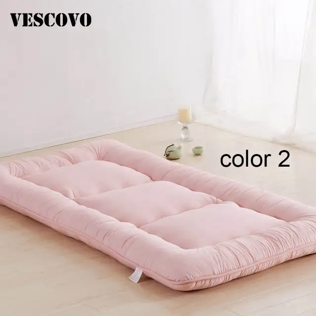 Candy Colors Tatami Mats Bed Mattress Cushion Plush Pad Bed Mattress Cushion Plush Pad