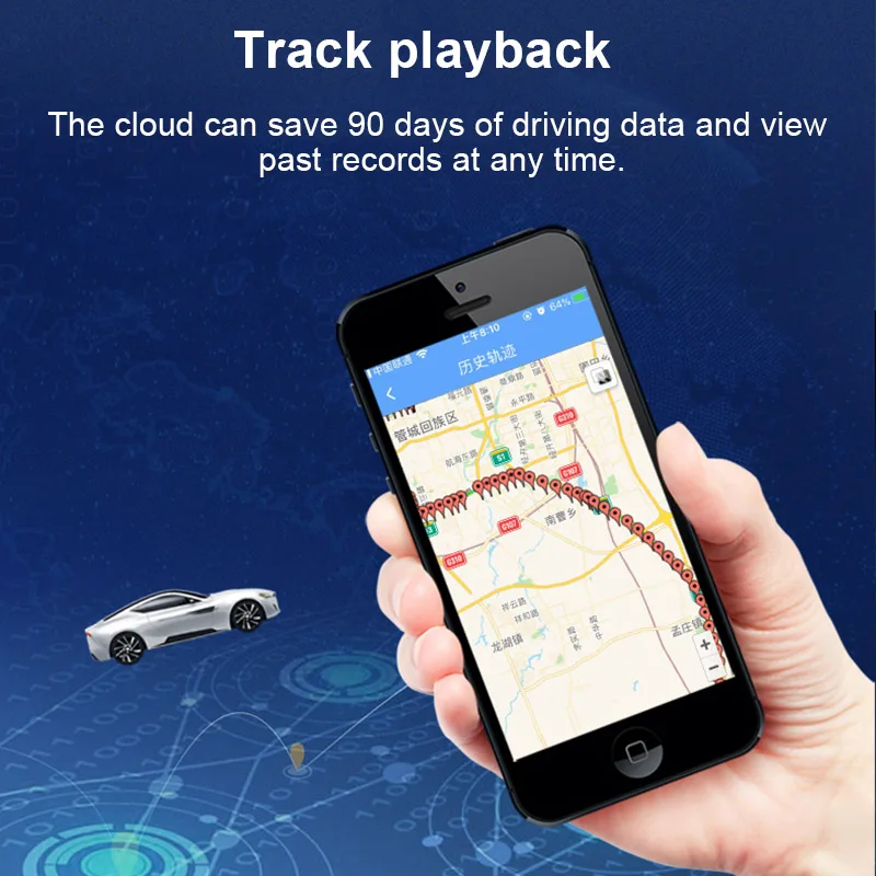 

Mini Waterproof Real Time GPS Locator Car GSM AGPS Tracking System for Pets Children Cars SL@88