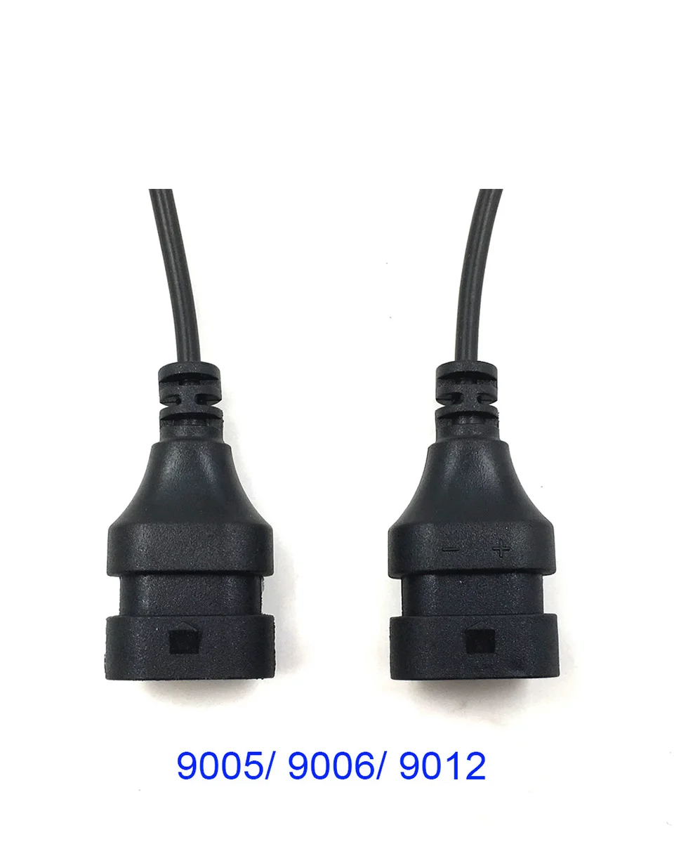 10pcs Car Headlight Plug Wire H1 H3 H4 H7 H8 H11 9004 9005 9006 9012 Socket Adapter 12V 24V Truck Auto Headlamp Lights Connector (12)