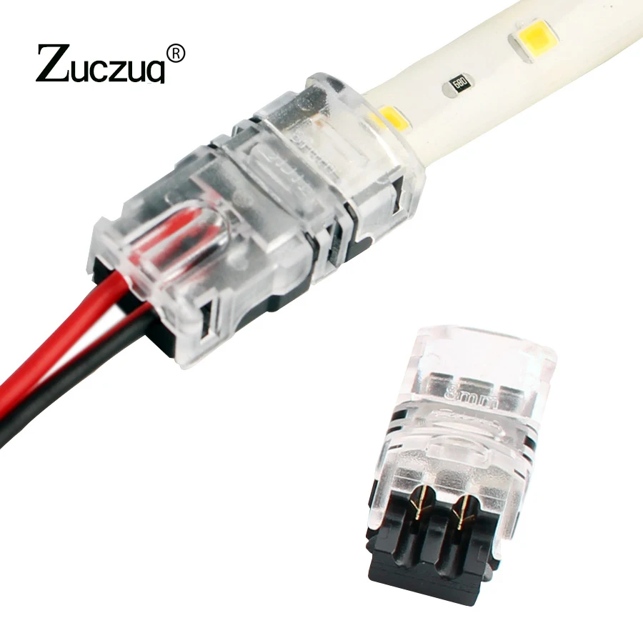 

5pcs/lot 2pin 3pin 4pin 5pin LED Strip Connector for Single RGB RGBW Color 3528 5050 LED Strip to Wire Connection Use Terminals