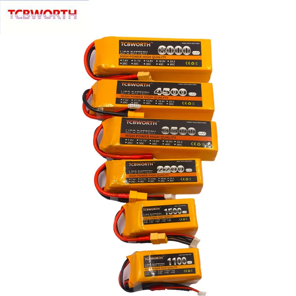 18.5V 5S RC Toys LiPo Battery 1100 1500 2600 3000 3800 5000mAh 30C 40C For RC Airplane Drone Helicopter Car Boat 5S Battery LiPo