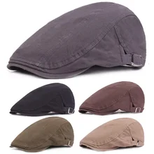 Мужские классические шапки козырек для гольфа Повседневная дорожная Регулируемая кепка газетчика CSHAT0354