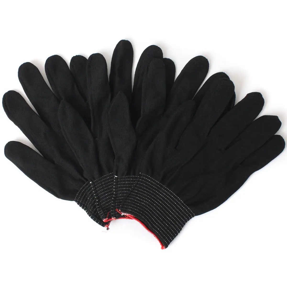 Black/White 2/4/10 Pairs Antistatic Gloves ESD PC Electronic Nylon Knit Working Safety Grip Anti Static Glove