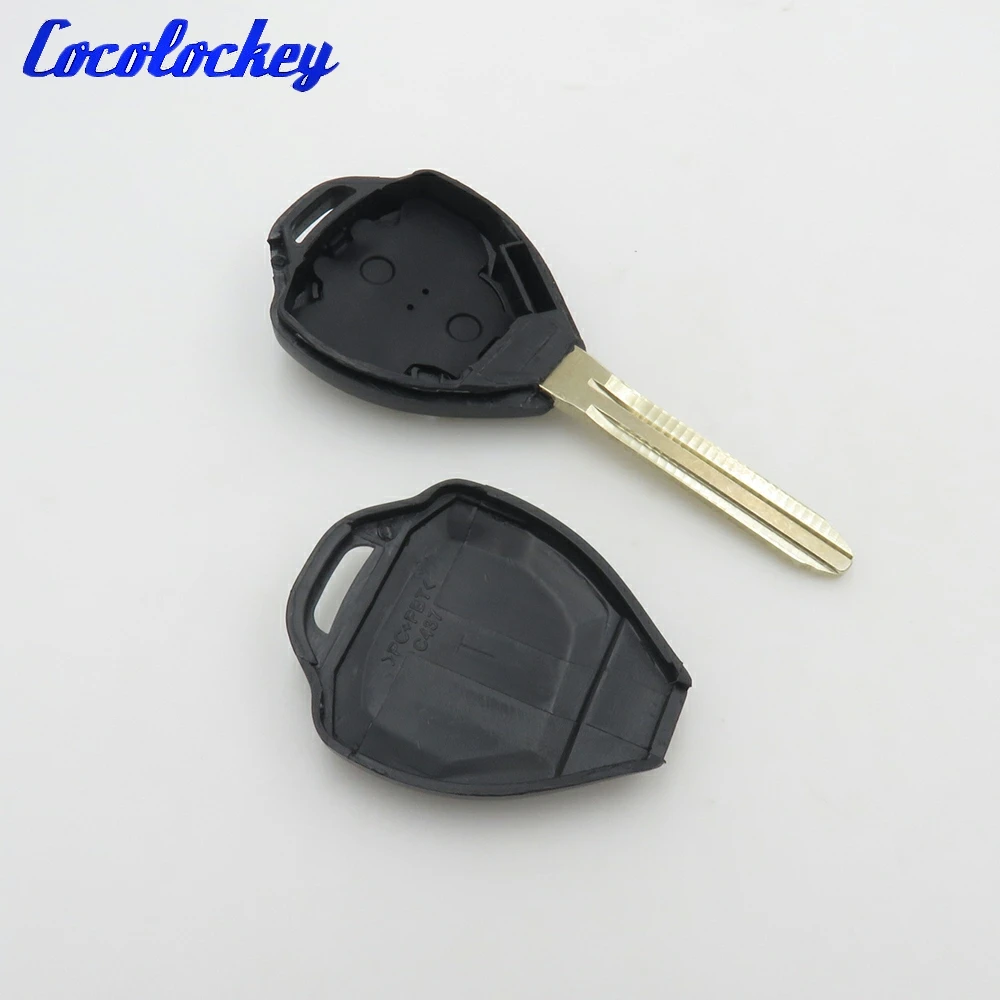 Чехол для дистанционного ключа Cocolockey подходит TOYOTA Rav4 Corolla Hilux 2 кнопки Fob без