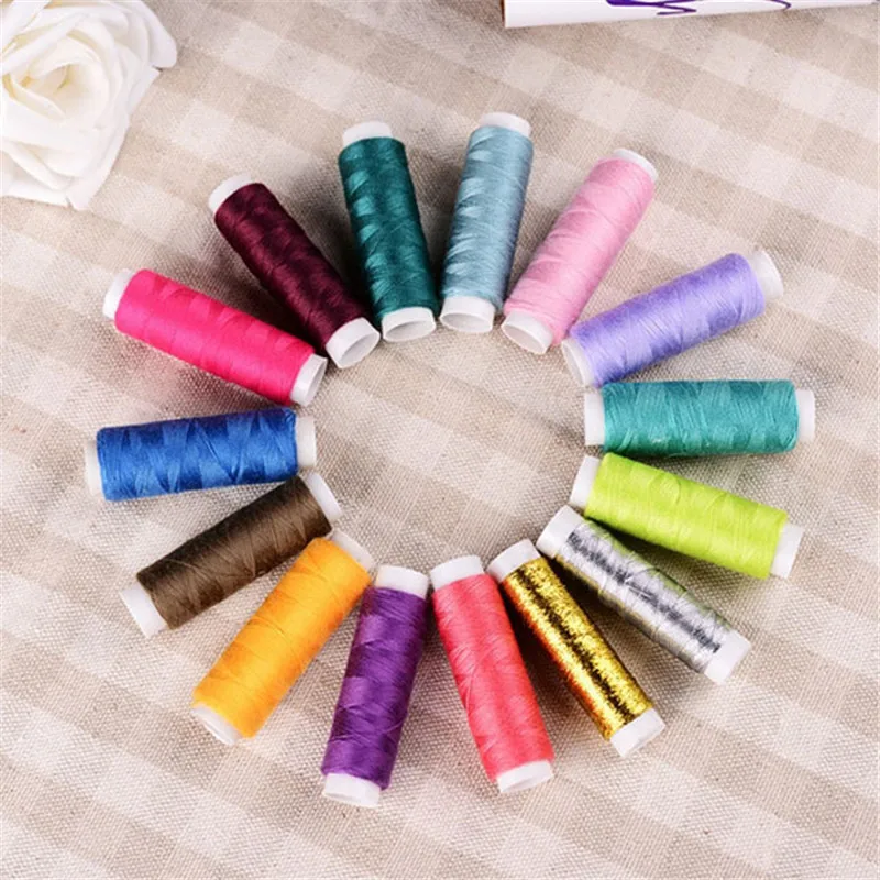 New 39 Spools /set Mixed Colors Polyester All Purpose Sewing Threads
